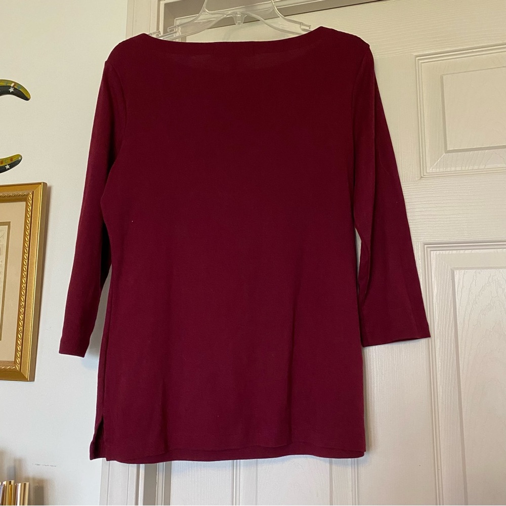 Lot of two Karen Scott size medium embellished tops - Picture 3 of 10